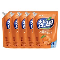 라이온 참그린 천혜향 뽀드득 1.2kg 리필X5개, 5개