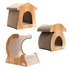  고양이벽스크래쳐 고양이물품 캐토피아 애쉬 스크래쳐, 히프문, 다크브라운 