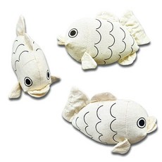 [칼라노리]뽀끔뽀끔 물고기/그리기봉제인형/물고기인형/무지인형, 혼합색상