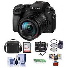 Panasonic Lumix DMC-G7 Mirrorless Digital Camera with Vario 14-140mm f3.5-5.6 Lens Black - Bundle, One Color_One Size, 상세 설명 참조0, 상세 설명 참조0