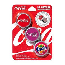 Lip Smacker 마블 어벤져 립밤 파티 팩 8개입, Coca Cola Bottle Cap Trio Pack