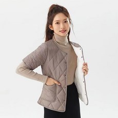 여성골프반팔 NEW 여성 반팔 패딩/골프반팔패딩/실내 보온 가볍고/여자 경량 반팔 패딩/중년여성반팔패딩/겨울 엄마옷/프리미엄원단