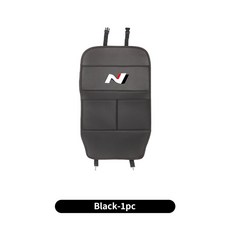 자동차 좌석 등받이 킥 방지 매트 보호대 커버 보관 패드 현대 투싼 IX35 I30 I20 코나 쿠페 벨로스터 I40 겟츠용, Black, 블랙, 1개
