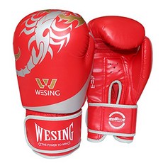 WESING 권투 장갑 PU 가죽 교육 장갑 미트