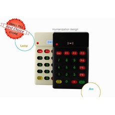 125Khz USB RFID 비접촉식 근접 센서 스마트 ID 카드 리더 EM4100 번호 키보드 포함, 1개
