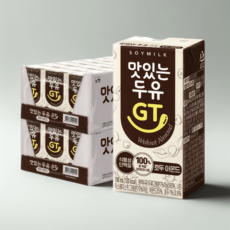 맛있는두유GT 호두 아몬드, 190ml x 48개, 48개