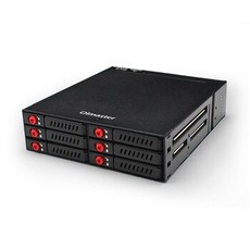[해외] MR6601 6 베이 하드 디스크 인클로저 랙 데이터 저장 장치 2.5 &QUOT;SATA SSD HDD 케이스 A69B, 1개