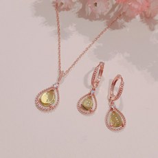 골든듀물방울목걸이