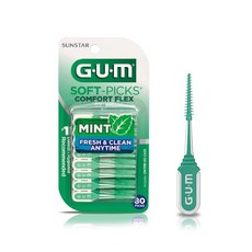 GUM 검 실리콘 치간칫솔 코스트코 소프트픽 컴포트플렉스 민트형 80개입, 1개, 1개