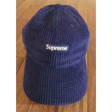 279114 슈프림 Ripple Corduroy 스몰 박스 6-Panel 캡 모자 네이비 FW20 슈프림 뉴욕