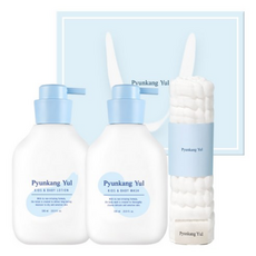 편강율 키즈앤베이비라인 로션 590ml + 워시 590ml + 거즈 세트, 10세트