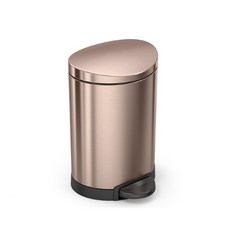 [포커시스][Simplehuman] 심플휴먼 디럭스 세미라운드 휴지통_6L_로즈골드 /SPH-CW2057, 옵션선택