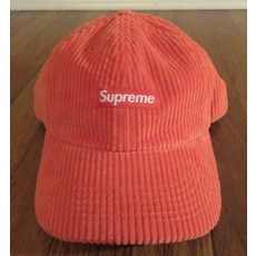 279146 슈프림 Ripple Corduroy 스몰 박스 6-Panel 캡 모자 오렌지 FW20 슈프림 뉴욕