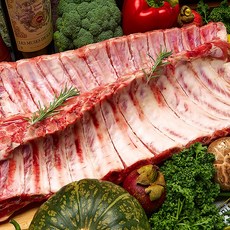 한돈 등갈비 깔끔 손질 돼지 등갈비 쪽갈비 양념 구이 포크 립 캠핑용 소분 포장, 2개, 1kg