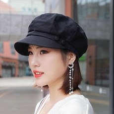 베레모 여성모자 유행패션 여자모자 벙거지모자 헌팅캡 패브릭모자 실외 친피부 면소재 어머니모자 흰머리가리기
