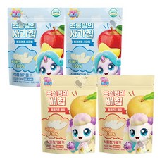캐치티니핑 초롱핑 사과칩 2개 + 포실핑 배칩 2개 세트, 60g, 1세트