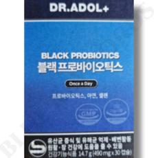  닥터아돌 블랙 프로바이오틱스 490mg x 30캡슐 1개월분 블랙베리, 닥터아돌 블랙베리 프로바이오틱스, 1개, 30개 