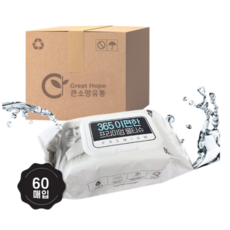 365 이편한 프리미엄 물티슈 (엠보싱 캡형) 650g 60매 10팩