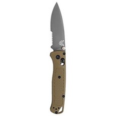 Benchmade - Bugout 535 EDC Manual Open Folding Knife Made in USA Drop-Point Blade PROD2130005245, 상세 설명 참조0, Serrated Edge  Green Handle