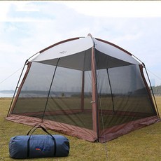 초 대형 쉘터 사계절 모기장 캠핑 장박 텐트 캠핑 갬성 감성 야외, 모델1
