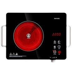 DUPLEX 하이라이트 전기레인지 2200W MCU간편터치 2단확장형화구 다양한메뉴, 단일상품, 단일상품