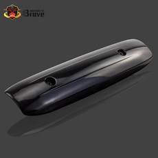 바이크 오토바이 머플러 배기 파이프 커버 카울 야마하 XP500 TMAX500 2011- T-MAX TMAX T MAX 530 2011 2012 2013 2014, [01] Black, 1개
