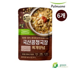 풀무원 국산콩청국장찌개양념 130g, 6개