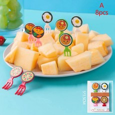 컵케익 과일 포크 미니 케이크 디저트 음식 픽 이쑤시개 도시락, 32.as picture, 1개