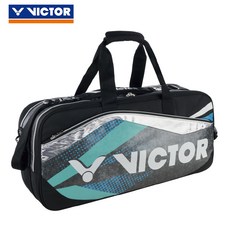 은재마트 배드민턴가방 VICTOR 빅토리 BR9608 직사각형 숄더 남성 여성 타입 스퀘어 스포츠가방 9607, BR9608CU （블랙 /앵무새 핑크