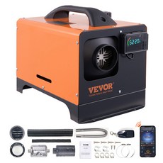 VEVOR 차량용 디젤 에어 히터 소음기 포함 원격 제어 트럭 보트 RV 주차 디젤 히터 5 8KW 12V, CHINA_5KW Bluetooth