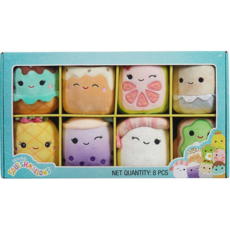 Squishmallows 5" Mini 8 Pack Food 스퀴시 멜로우 5인치 푸드모음 미니 8 팩"Chanel" - 시나몬 번 "마야" - 아이스크림 "Keina" - 스