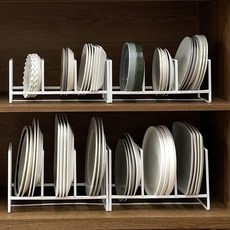3단 접시 꽂이 주방 정리 수납 정리대 그릇 거치대 정리용품, 3단접시꽂이-중형, 1개