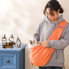 ANYOU 가벼운 휴대용 부드러운 대용량 강아지 슬링백 반려동물 나들이 순면 고양이가방 이동가방