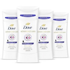 Dove 도브 어드벤스드 케어 데오드란트 스틱 쉬어 프레쉬 74g 4팩, 4개