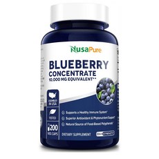 NusaPure Blueberry 블루베리 Concentrate 10 000mg 200정, 10개