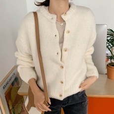 LUCY 루시 보송 알파카 단추 가디건