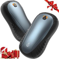 충전식 손난로 FANDLISS 전기 손난로 분리식 설계 2개 세트 USB 충전식 5200mAh 손난로 충전식 양면발열 3초급속발열 3계단온도조절 핸드워머 장시간연속발열가능 전기소카