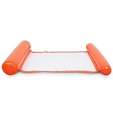 물놀이튜브 여름 물 해먹 접이식 수영장 풍선 행 에어 매트리스 플로팅 슬리핑 쿠션 침대 수상 스포츠, 주황색-16981377