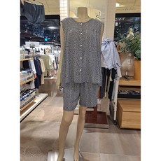 애니바디 엔씨충장점 여성 레이온 민소매 파자마 세트 나뭇잎 ANJS2454467