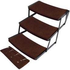 RV 스텝 커버 캠퍼 22인치 8-10인치 깊이 반경 계단 전용 - 3팩 블랙 카펫, Brown