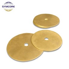 황동 디스크 램프 홀더 요소 장식 개스킷 순수 구리 30mm 100mm 2 개 샹들리에용 구멍, 2개, 06 40mm