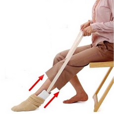 양말 신겨주는 기계 보조 신는 임산부 장비 비만, 1. 녹색, 녹색