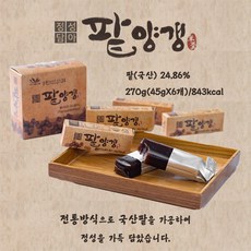[정성담아 팥양갱] 남녀노소 영양 간식 국산팥 사용, 6개, 45g