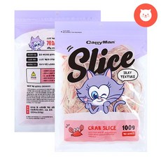 캐티맨 게살 슬라이스 100g 고양이간식, 1개