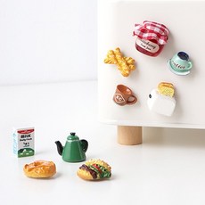 미니어처 귀여운 음식 냉장고 자석 7type 디저트 마그넷 마그네틱 인테리어 소품, 커피와원두b
