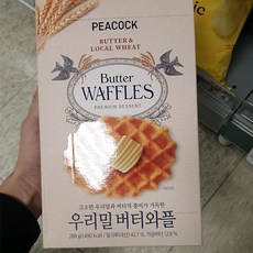 피코크 우리밀 버터와플 288g, 1개