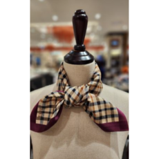 닥스 정품 체크무늬 쁘띠 스카프