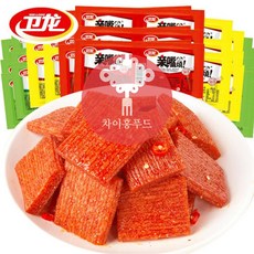 [당일출고] 중국 간식 웨이롱 라티아오 키스번 소고기 매운치킨 10봉 낱개 90개, 1. 빨강 소고기 10봉 90개, 10개, 90g