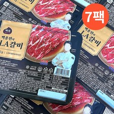 백종원 빽쿡 LA갈비 400g 7팩 엄선한 소갈비 원육 단짠 단짠 간편한 한끼!, 7개