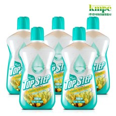 탑스텝 고농축 섬유유연제 일반 드럼 겸용, 퓨어코튼, 5개, 1L